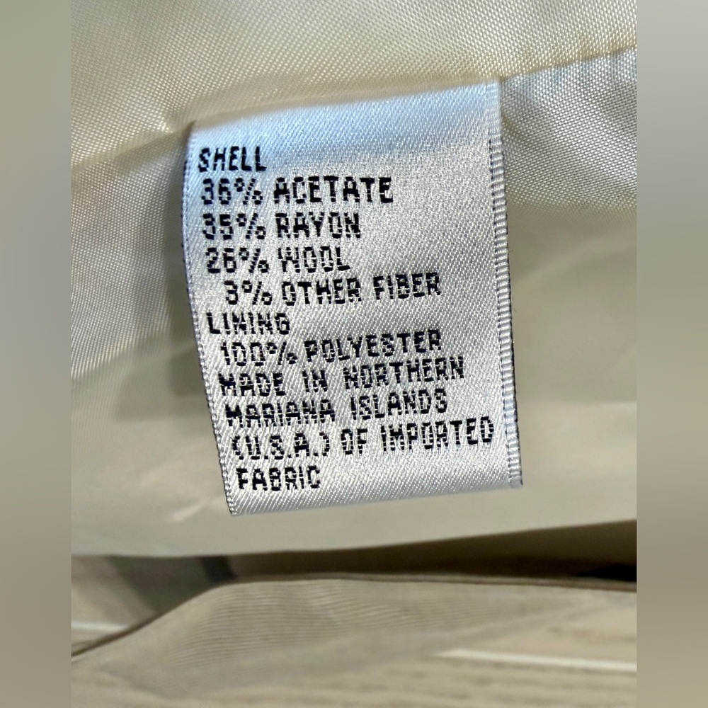 Talbots Size 12 EUC Gray White Micro Pinstripe Si… - image 4